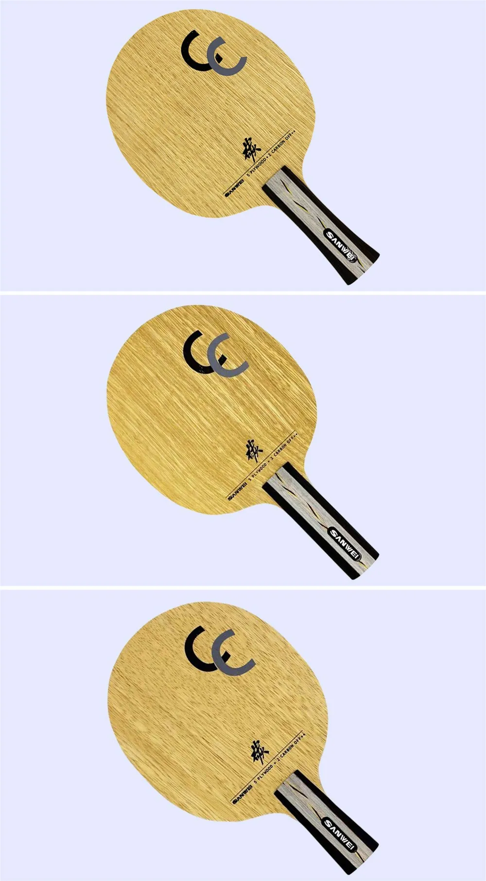 Sanwei CC Table Tennis Blade - Quick Attack & Light Wood