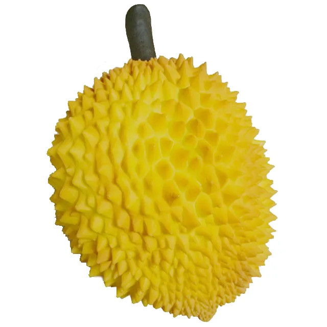 Novelty OEM pvc simulation durian figure, decoration fruit figurine durian toy