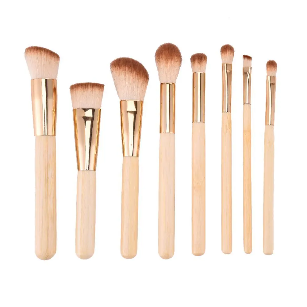 Redcolourful 8Pcs Practical Cosmetic Nylon Makeup Brushes Multifunctional Makeup Brushes Set Tools