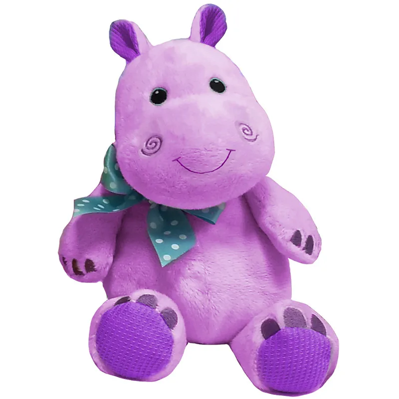 blue stuffed hippo