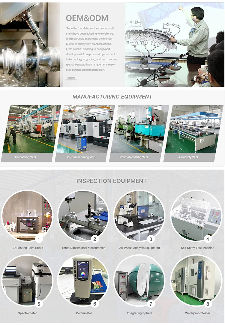 anti-corrosion waterproof led light housing / housing flood light