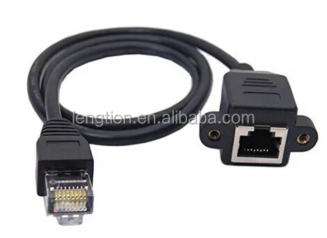 30cm Rj45 Male Plug To Female M/f Cat5e Lan Ethernet Adapter 