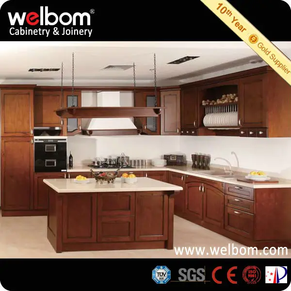 Estilo americano simple muebles de cocina de madera blanco nogal ... Muebles para tv en madera americanos