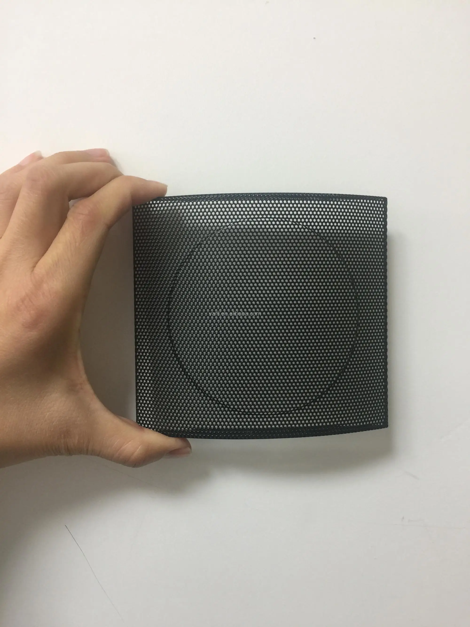 Plastic Speaker Grill/pvc Black Speaker Grill/perforated Screen Speaker