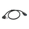 custom usb3.0 usb 3.0 right lift up down l shaped 90 degree A male to A female otg data link charger extender extension cable