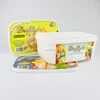 2L IML PP Plastic Disposable Ice Cream Container,Rectangular Ice Cream Cup,Wholesale Ice Cream Tub With Lid