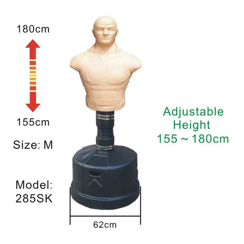 Adjustable Punching Dummy For Training Kickboxing Training Bag Boxing Punching Man Fitness