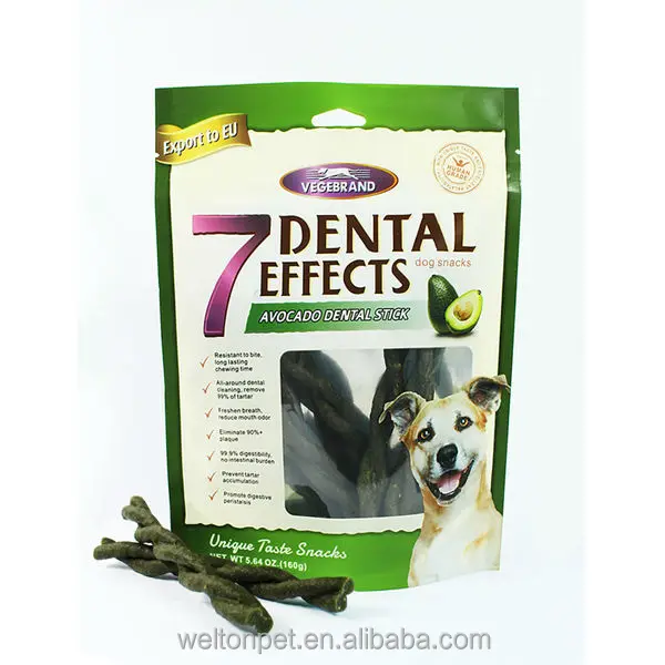 Avocado dental green stick for dogs, View dog training stick, Vegebrand