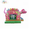 Inflatable Pink Dinosaur Bouncer Castle Safari Park Bounce House Bouncy Obstacle With Slide