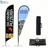 Outdoor Business advertising Custom Print Double Sided Feather Flags