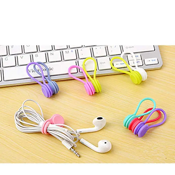 WHAMVOX 12pcs Plastic Clamps Multi-function File Sorting Clips Portable Sealing Clips Random Color