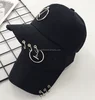 Wholesale lady summer visor hats casual pendant circular ring custom baseball cap