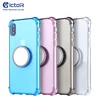 Integrated Case Collapsible Kickstand Clear TPU Phone Case for iPhone XS