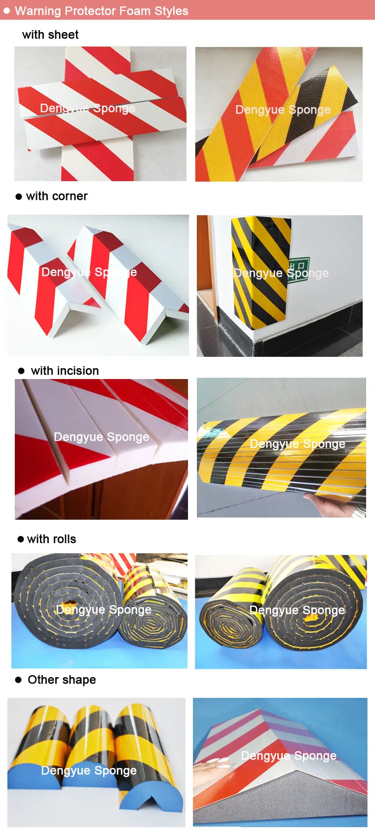 Guard Rubber Foam Security & Protection Reflective Anticollision Guard