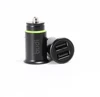 Car Charger 4.8A Aluminum Alloy Car Charger Adapter Dual 2 USB Port Fast Car Charging Mini Flush Fit for mobiles from budi