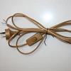 SAA ac power cord plug Woven wire 2-pin 3-pin power cord lamp cord with inline 303 switch