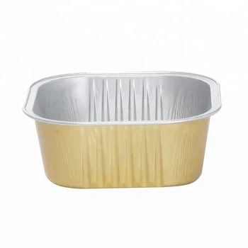 St 300 Gold Color Aluminium Foil Tray For Wet Pet Food St 300 Gold Color Aluminium Foil Tray