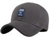 Good quality classic 6 panel constructed rubber patch emblem baseball cap