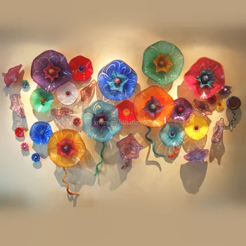 Wall Hanging Decorative Hand N Art Multi Colors Large Gl Flowers Decor Plate Plates Modern Wall Hanging Decorative Hand N Art Multi Colors Large Gl Flowers Decor Plate Plates Modern