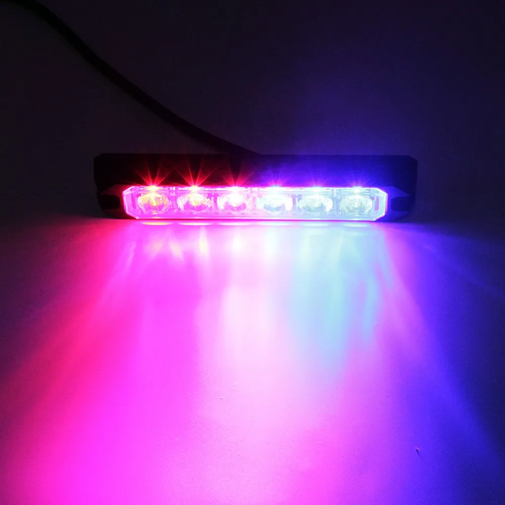 New Item Led Warning Lights For Cars 12v 6pcs Emergency Flashing Lights