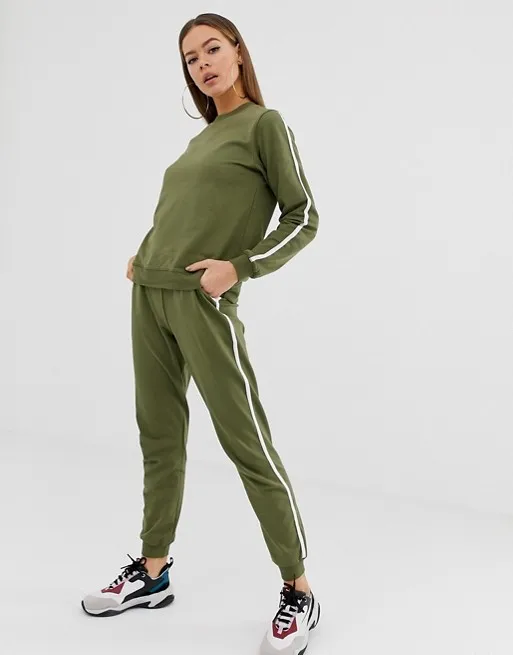 army green tracksuit womens