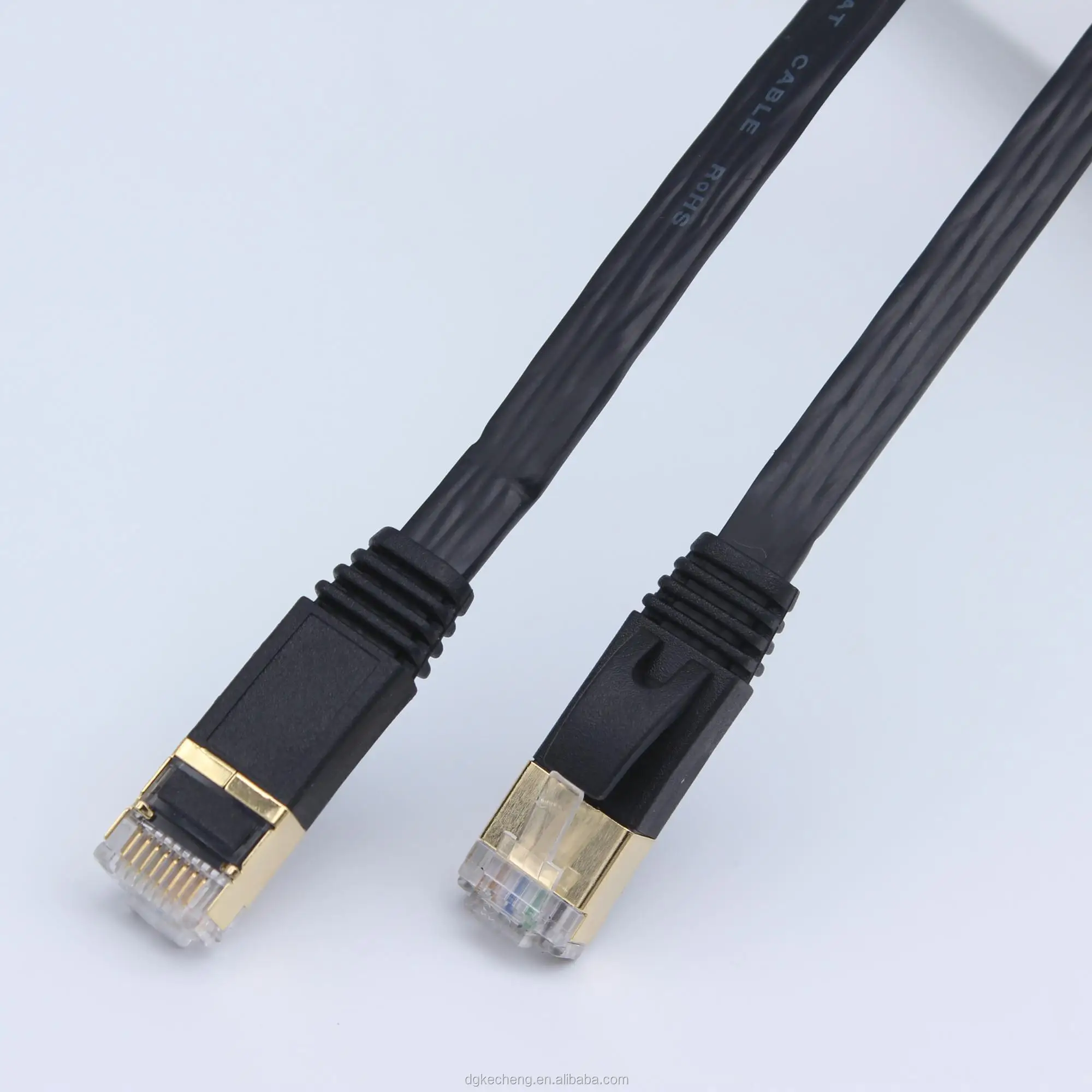 10m 30ft Cat7 Sstp Flat Slim Lan Network Cable Gold Plated