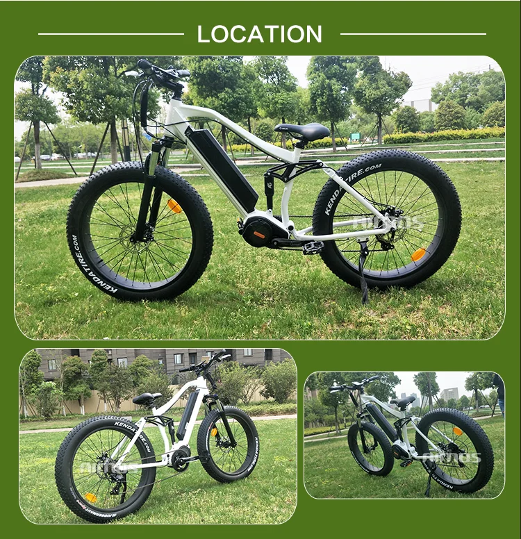 Electric Bike,Full Suspension Ebike System Long Range 1000w 100nm Motor E Bike 48v 14.5ah 26"x4