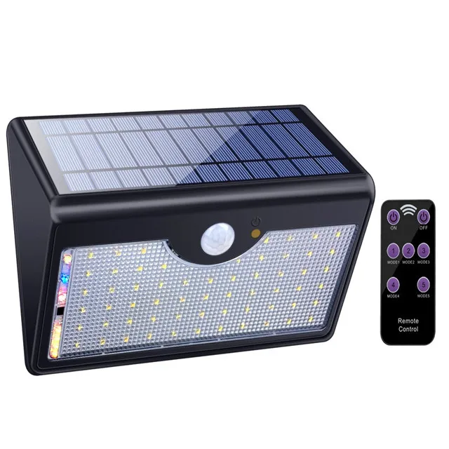 9W 3.2V  IP65 OUTDOOR PORTABLE 60 LED SOLAR SENSOR WALL LIGHT CE