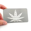 design new novelty premium unique metal herb weed tobacco grinder cards custom