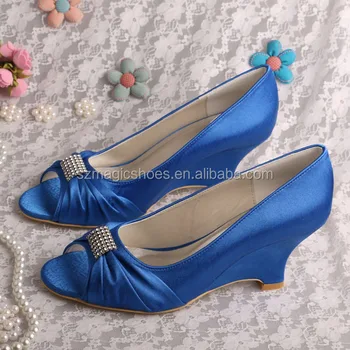 royal blue booties heels