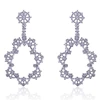 94659 Xuping charming high quality factory price rhodium plating dangling earring