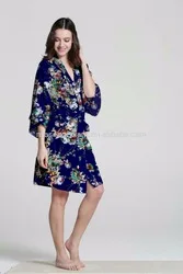 floral cotton robes