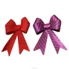 outdoor Christmas bows violet decorative bows for sale red wired bow
