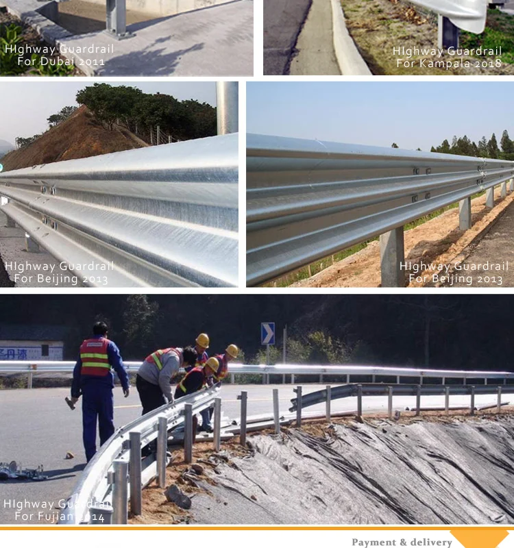 China Factory Highway W Beam Galvanized Metal Guard Rail For Sale - Buy ...