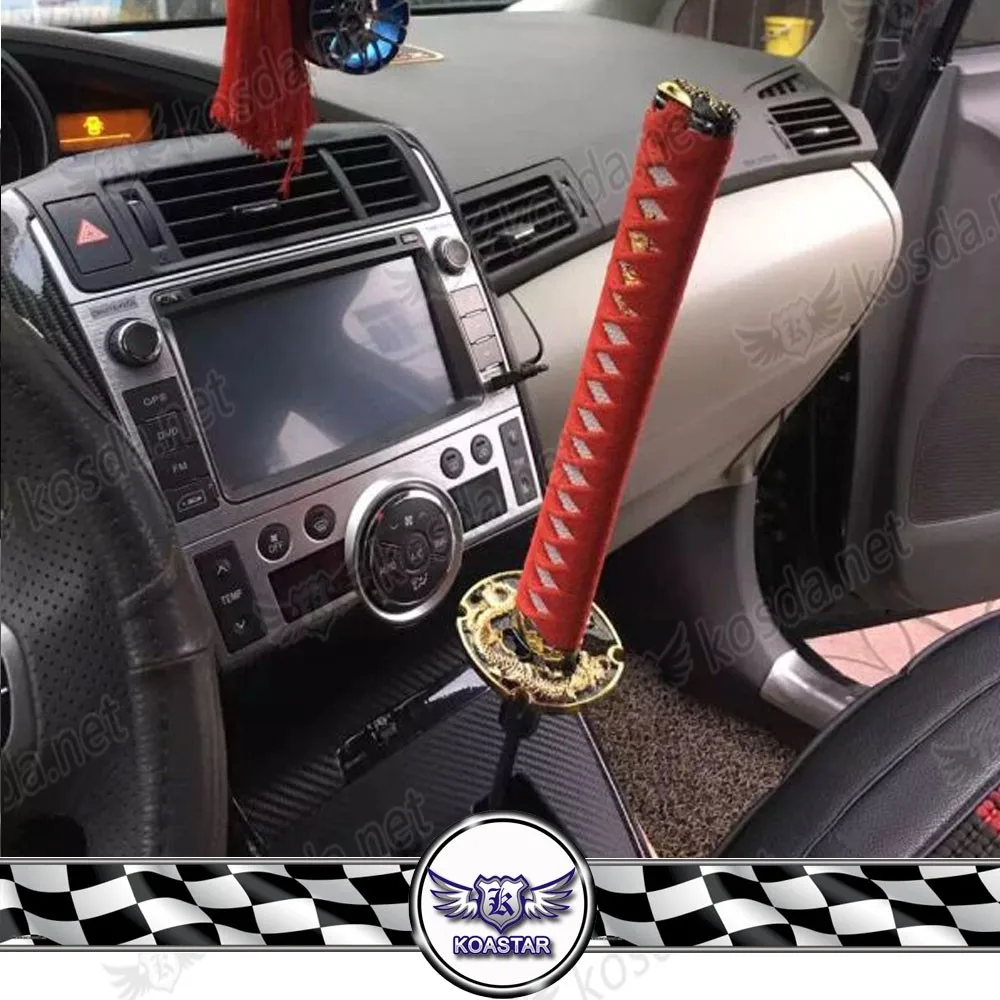 Sword Shift Knob Short Shifter Katana Automatic Gear JDM Universal 26cm