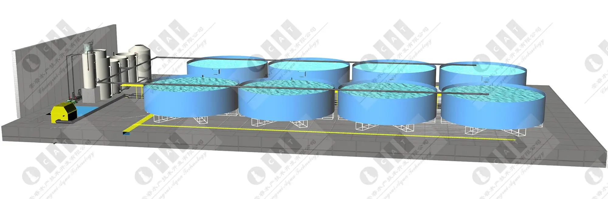 Cataqua Fish Farm Filter System Ras Modern Agricultural Fish Farming