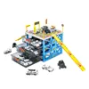 New arrival plastic car garage play set kids parking lot set toy