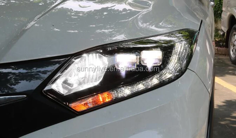 LED headlight For HONDA HRV HR-V for Vezel Head Lamp 2015-2017  year Black Housing LF