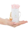 Hat Waterproof Paper Circle Round Packaging Gift Single Rose Flower Boxes With Lid