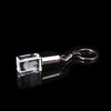 Customized Chian Souvenir/business Gift Faced Circle Cube Crystal Light Key Chain