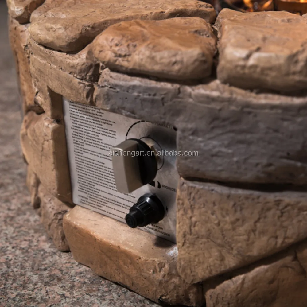 Diseño De Piedra De Fuego Al Aire Libre Casa Patio De Gas De Fuego