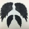 Custom Design Golden Red Black Angel Wings Sequin Applique patch Sew on Cloth