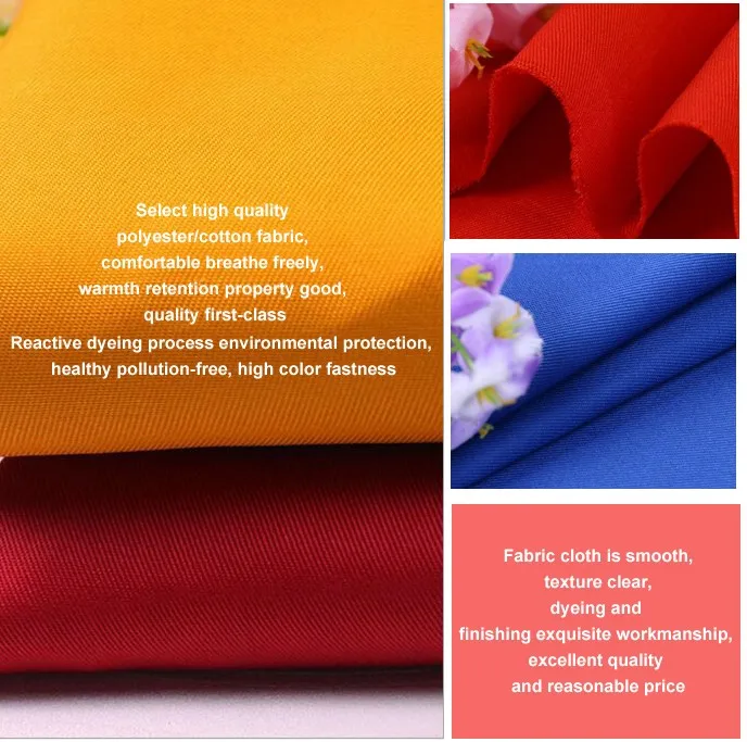 Poly Cotton 20*16 240gsm Twill Khaki Weave Fabric - Buy Khaki Fabric ...