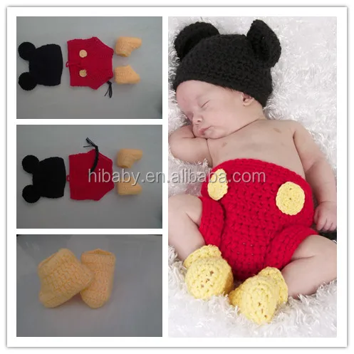 H818 A Mano- Punto De Ropa Del Bebé Recién Nacido Imágenes Disfraz Mickey  Modelos Femeninos Arco Conjuntos De Cuatro - Buy Ropa Del Bebé Product on  Alibaba.com