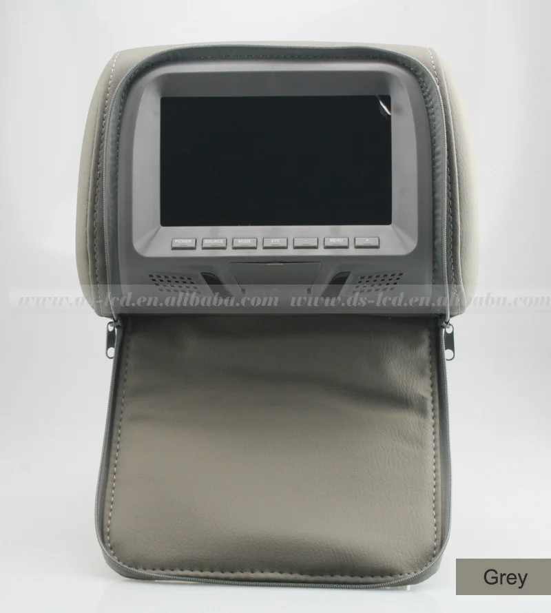 7inch Headrest Monitor With Pillow Lcd Screen For Car Seat With Sd Usb