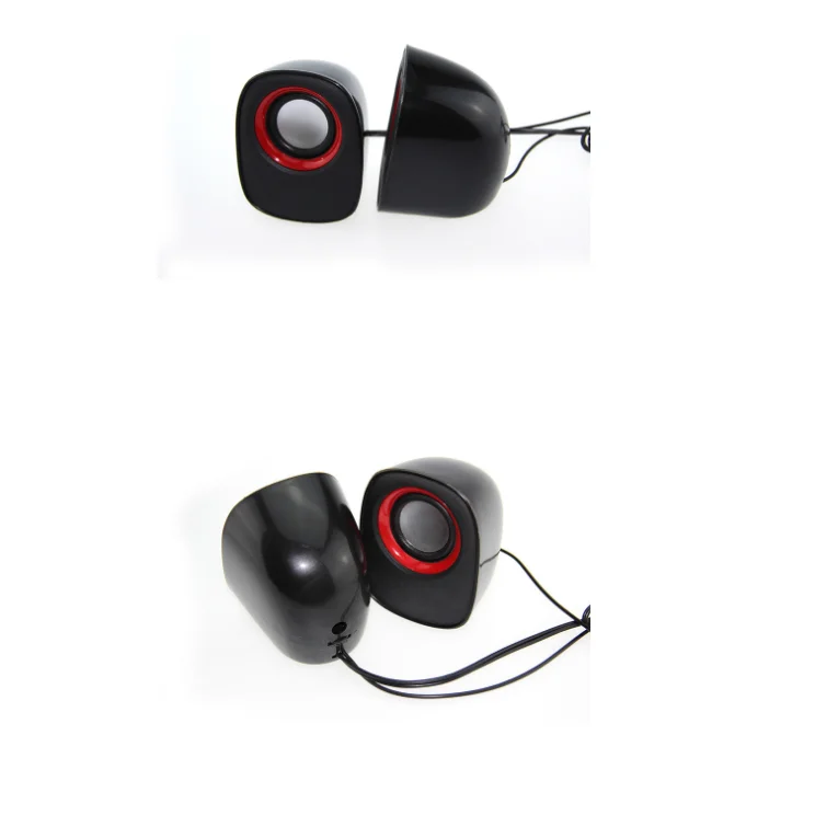 Portable Wired 2PCS Mini 3w Small Speakers system Pair Desktop/Laptop Multimedia 2.0 mini usb PC Speaker boxes - ANKUX.COM