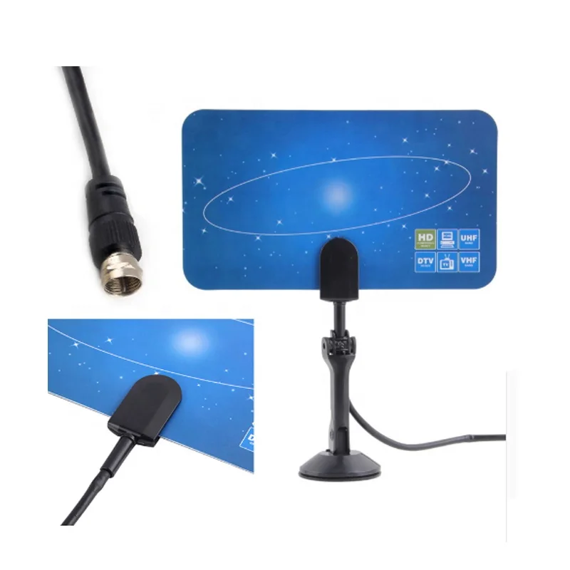 Car Satellite Tv Antenna 20dbi High Gain Indoor Digital Tv Antenna For
