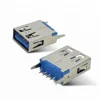 HOT SELL180 degree FEMALE VERTICAL USB TYPE A FEMALE USB 3.0 CONNECTOR FOR PCBA BOARD