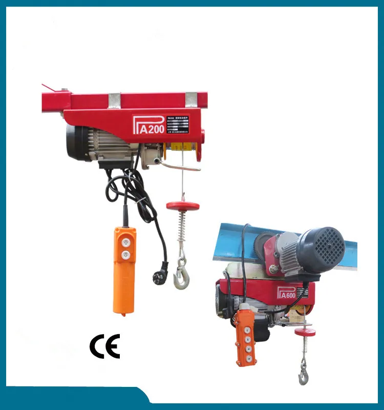 Portable Electric Hoist 250 Kg Mini Electric Crane Small Engine Hoist 3 ...