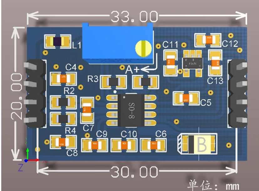 Ad623 Ad620 Millivolt Voltage Amplifier Signal Amplifier